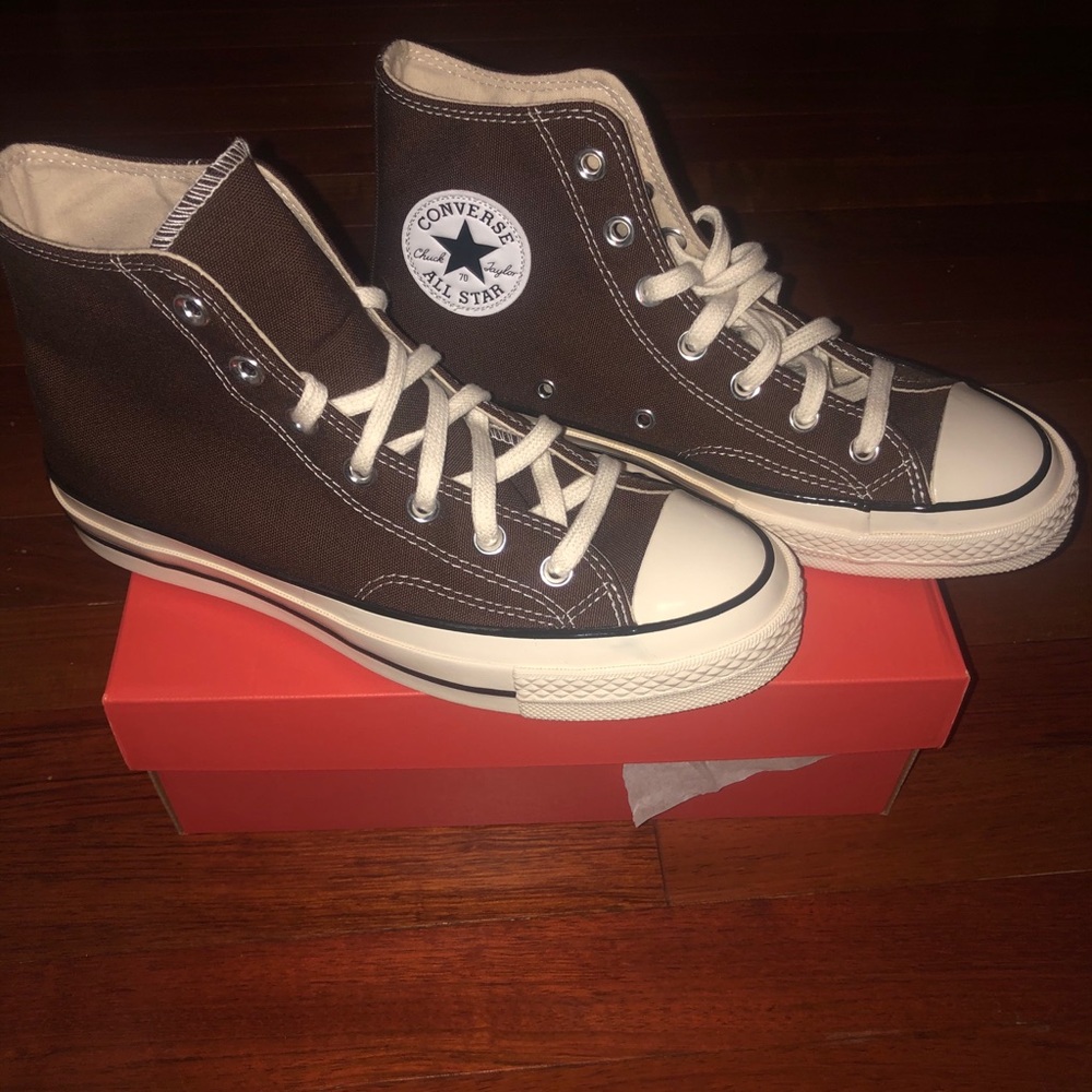 Brown Converse. Brown Chuck 70 High Sneakers